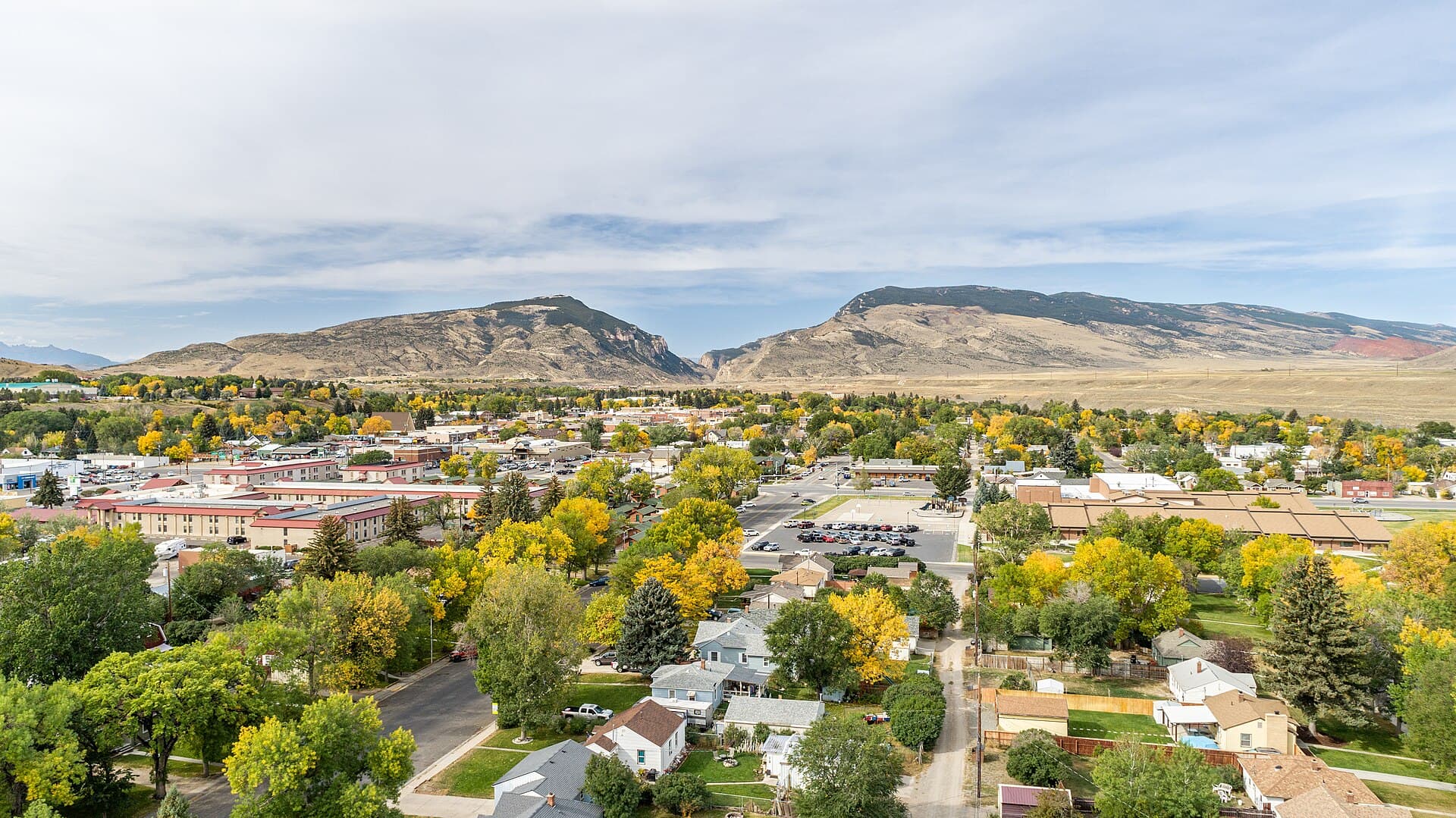 The town with the Absaroka mountains beyond — Cody, Wyoming