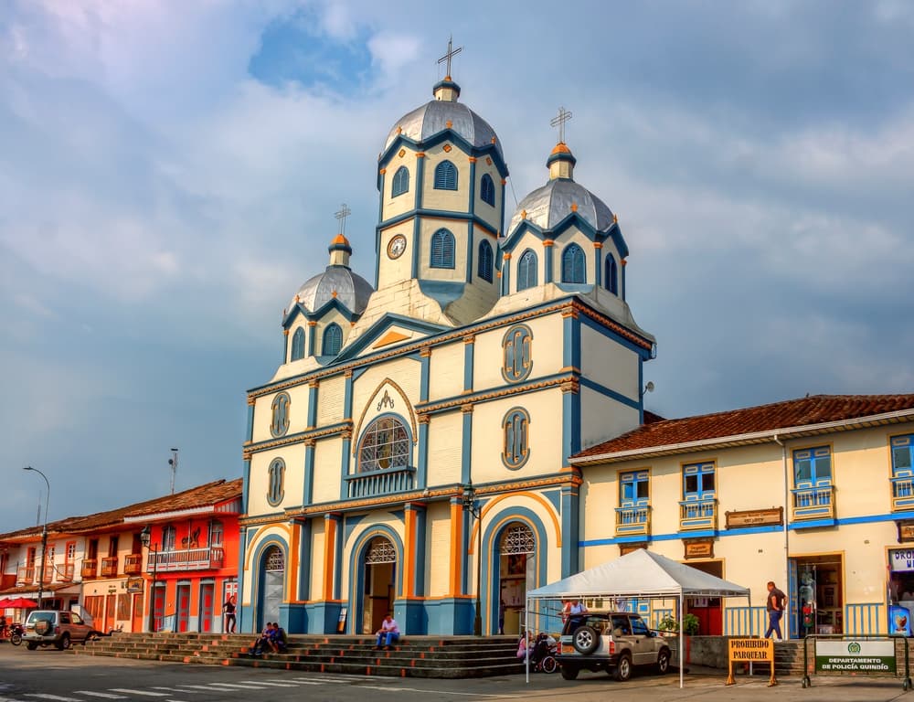 The town and its surrounding hills — Filandia, Colombia