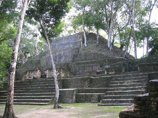 The Cahal Pech Maya ruins above town — San Ignacio, Belize