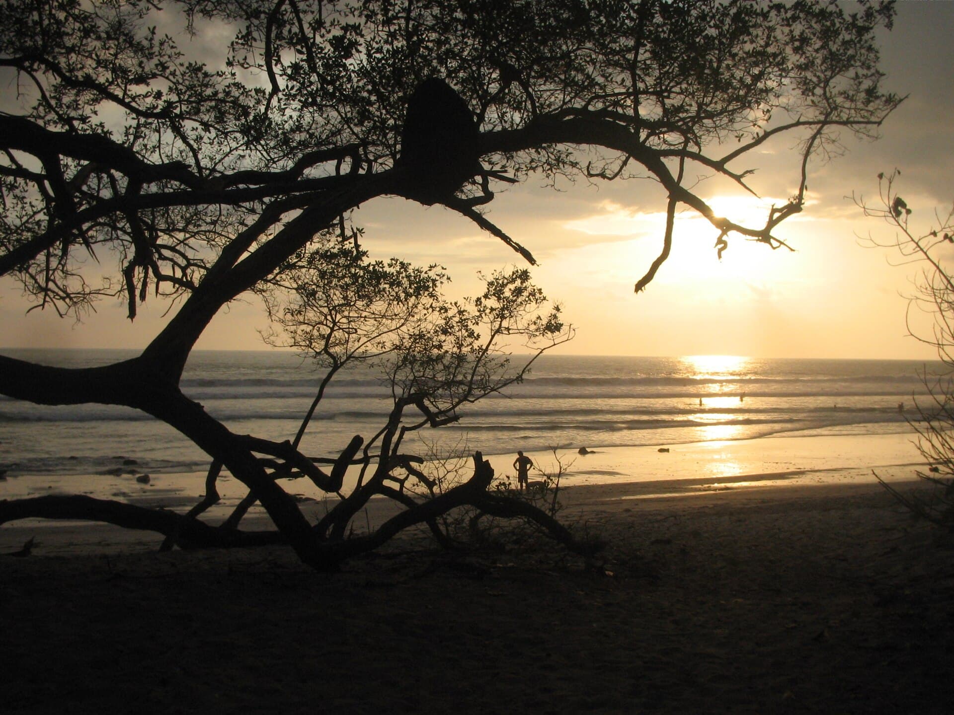 The surf beach at Playa Santa Teresa — Costa Rica