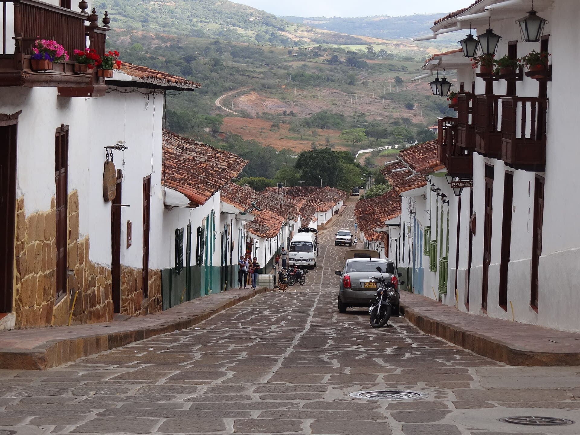 A whitewashed colonial street — Barichara, Colombia