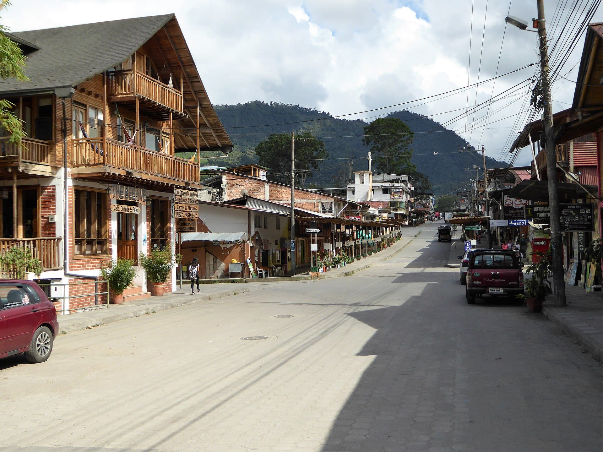 The town in its green valley — Mindo, Ecuador