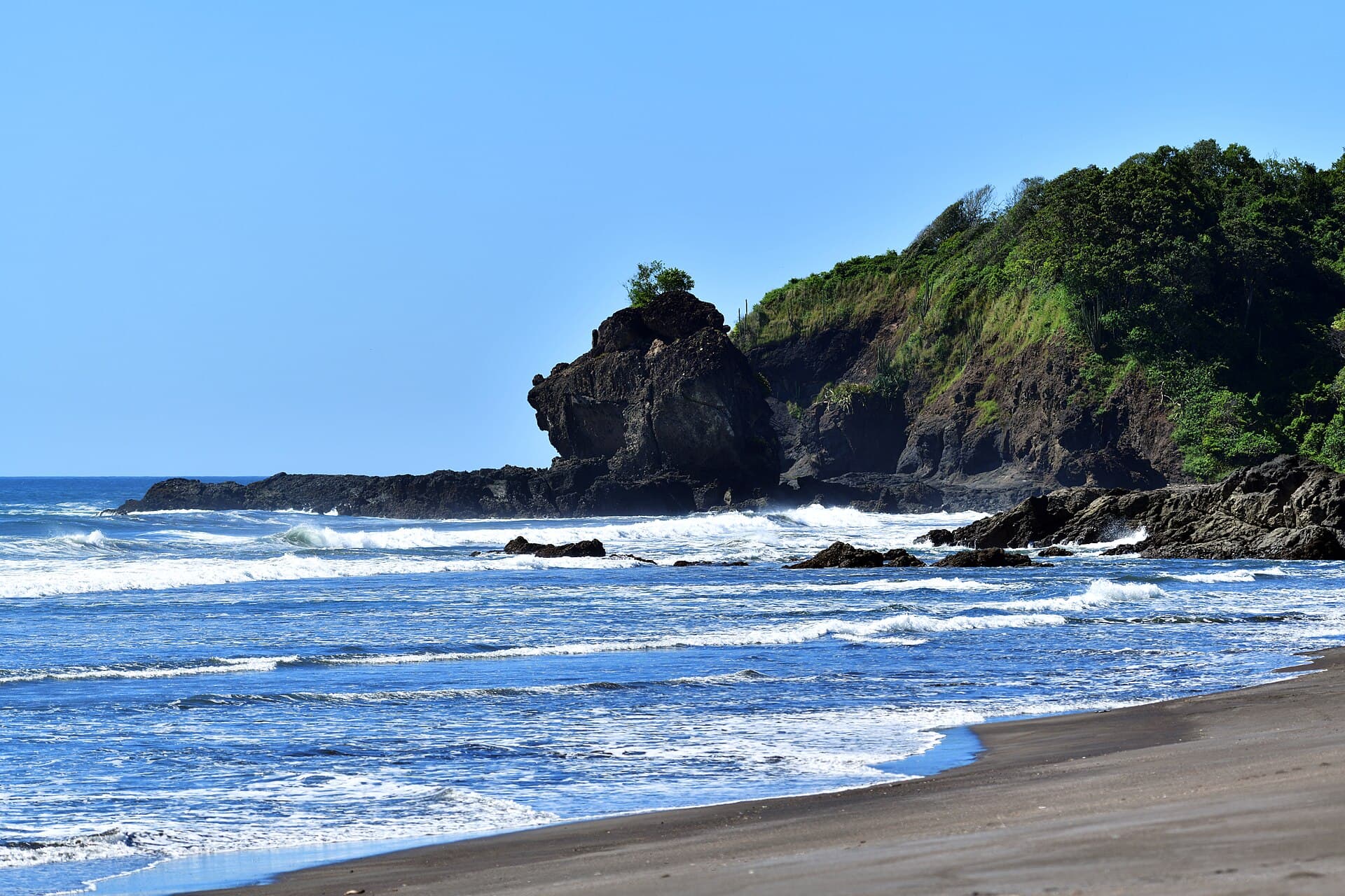 The rugged coastline of the Nicoya Peninsula — near Santa Teresa, Costa Rica