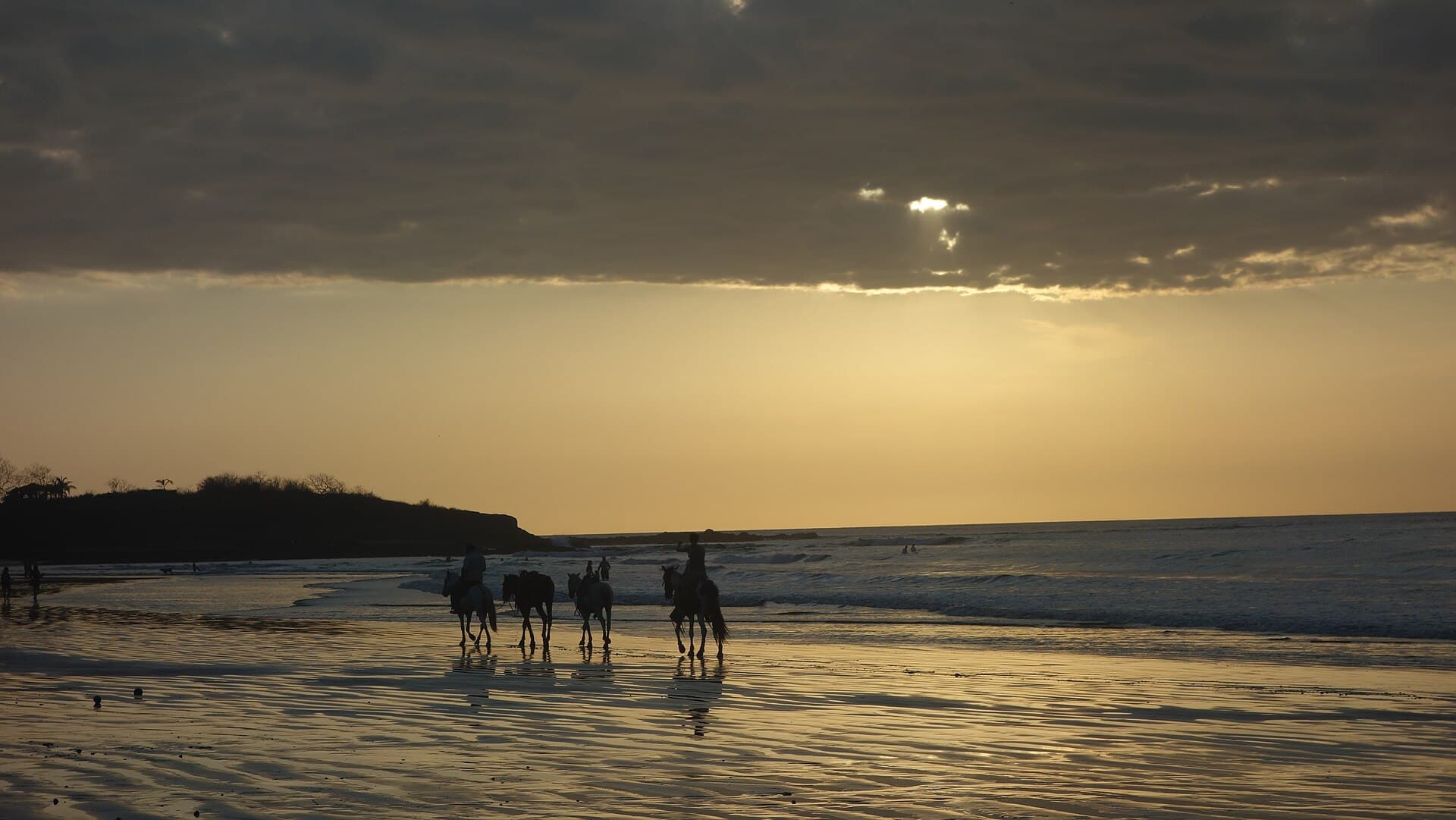 The beach and bay at Tamarindo — Costa Rica